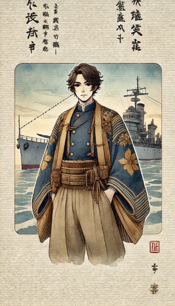 日本軍艦「高栄丸」の擬人化イラスト