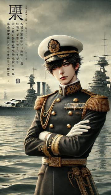 日本軍艦「高雄丸」の擬人化イラスト